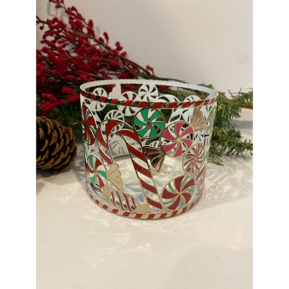Bath & Body Works Christmas Holiday 3 Wick Candle Holder - Picture 1 of 9